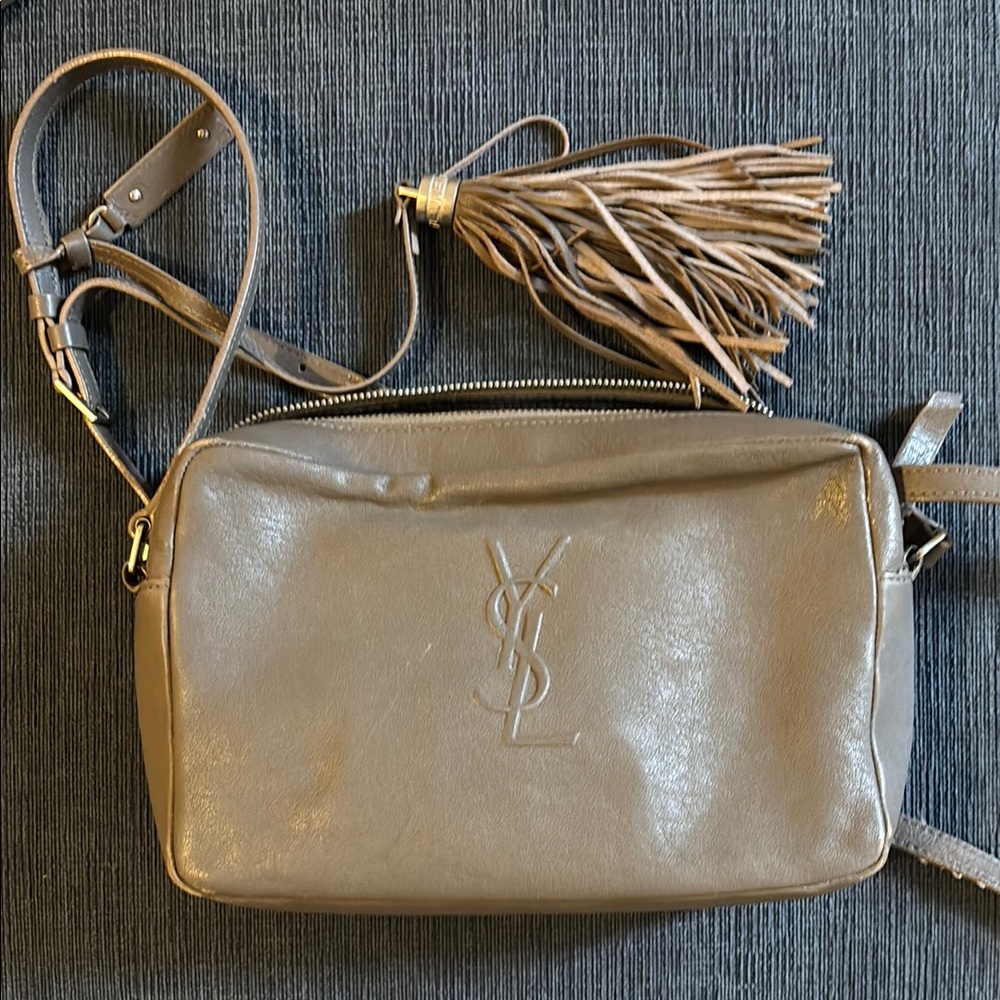 Yves Saint Laurent Gray Camera Bag